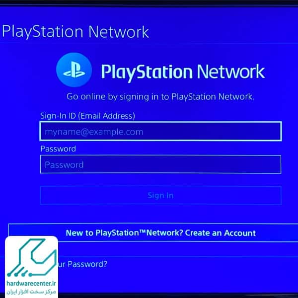 اتصال به اکانت PSN در PS4