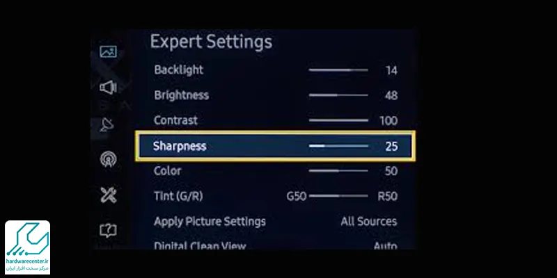 اشتباه رایج تنظیمات تصویر Bravia سونی مرتبط با Sharpening